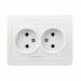 Розетка SMARTBUY скрытая установка, 2-местная без заземления 10А белая, керамика "Марс" (SBE-02w-10-S2-N-c) (1/10)#2123106