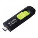 USB 3.2  32GB  A-Data  UC300  чёрный/зелёный#2110592