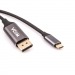 Кабель-переходник USB 3.1 Type-C(M)--> DP(m) 4K@60Hz, 1.8m , Aluminium Shell,VCOM <CU422MC-1.8M> (1/75)#2110670