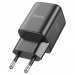 Блок питания сетевой 1 Type-C HOCO N43 Vista, 3000mA, пластик, QC3.0, PD30Вт, цвет: чёрный (1/12/120)#2124658