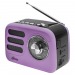 Радиоприемник трёхдиапазонный RITMIX RPR-033 LAVENDER, Bluetooth v.5.3, USB флэш/microSD, MP3, вход USB Type-C, лавандовый(1/30)#2129438