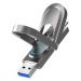 USB 3.2  1TB  Netac  US9 Solid State  (USB 3.0/3.2 + Type C)  металл#2111650