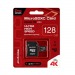 Карта флэш-памяти MicroSD 128 Гб Qumo MicroSDXC Class 10 UHS-I U3 adp (241552)#2117183