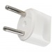 Переходник сетевой SMARTBUY на евро вилку, круглый, белый 16А 250В (1/50)#2111397