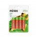 Аккумулятор Ni-MH Mirex HR6 / AA 2700mAh 1,2V 4 шт (4/40/200), ecopack#2110878