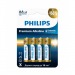 Элемент питания PHILIPS LR6M4W/51 АА алкалин 1,5v LR6 4BL Premium (4/48/144/17280)#2110652