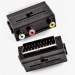 Адаптер SCART OUT 3 RCA SK10 с переключателем#2120418