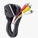 Адаптер SCART OUT 3 RCA SK10 с переключателем#2120419