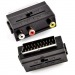 Адаптер SCART OUT 3 RCA SK10 с переключателем#2137050