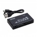 Картридер универсальный 10-в-1, MicroSD, SD, CF, MS, M2, MMC, xD и др., Smartbuy (SBR-999) (1/80)#2121814