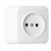Розетка SMARTBUY 1-местная 10А, ОУ,без заземления белая, керамика "Юпитер" (SBE-03w-10-S1-N-c) (1/10/200)#2123089