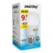 Лампа светодиодная SMARTBUY A60 9Вт 220V 3000K E27 (тёплый свет) (1/10/50)#2111032