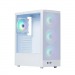 Корпус компьютерный RaptorX белый,ATX,4fans,switch&M/BSync#2158924