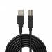 USB кабель USB 2.0 AM-BM 30AWG, никель, 1.8 м#2111343