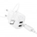 Сетевое ЗУ HOCO CS51A + кабель Type-C (2USB/2.4A) белое#2124663