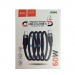 Кабель Type-C - Type-C HOCO DU49 (60W/1m/текстиль) черный#2111757