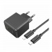 Блок питания сетевой 1 Type-C HOCO CS13A Ocean, PD20Вт, QC3.0, кабель Type-C - 8-pin, цвет: чёрный (1/28/168)#2119842