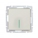 Выключатель проходной 1-клавишный с индикатором 10А бежевый "Нептун" (SBE-05i-10-SW12-1)#2114272
