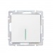 Выключатель проходной 1-клавишный с индикатором 10А белый "Нептун" (SBE-05w-10-SW12-1)#2114273