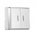 Выключатель 2-клавишный с индикатором 10А белый "Сириус" (SBE-07w-10-SW2-1)#2114984