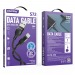Кабель для зарядки и передачи данных S72 Type C черный, 3 А, сил., 1м, Smartbuy (iK-3112-S72b)#2112302
