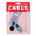 Дата-кабель Smartbuy MicroUSB HEDGEHOG синий 2 А, 1 м (iK-12HH blue)/100#2112148