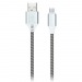 Дата-кабель Smartbuy MicroUSB кабель в нейлон. оплетке Socks, 1 м., <2А,(iK-12NS-mag)#2111949