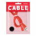 Дата-кабель Smartbuy MicroUSB кабель в резин. оплетке Gear, 1 м., <2А, красный (iK-12RG red)/100#2111927