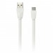 Дата-кабель Smartbuy USB - micro USB, плоский, длина 1 м, белый (iK-12r white)#2112284