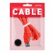 Дата-кабель Smartbuy USB 2.0 - USB TYPE C, плоский, длина 1 м, красный (iK-3112r red)#2112259