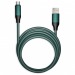 Кабель для зарядки и передачи данных, супертолстый BOLD MICRO USB мятный, 3А, TPE, 1 м, Smartbuy#2112341
