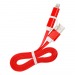 Дата-кабель Smartbuy USB - 2 в 1 Micro+8 pin, длина 1 м, красный (iK-212 red)#2112310