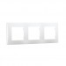 Рамка 3-местная горизонтальная белая "Вега" (SBE-08w-00-FR-3)#2113978