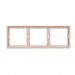 Рамка 3-местная бежевая "Капелла" (SBE-09i-00-FR-3)#2113723