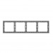 Рамка 4-местная графит "Капелла" (SBE-09g-00-FR-4)#2113730