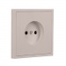 Розетка 1-местная без заземления 10А бежевая "Капелла" (SBE-09i-10-S1-N)#2113737