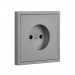Розетка 1-местная без заземления 10А графит "Капелла" (SBE-09g-10-S1-N)#2113740