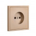 Розетка 1-местная без заземления 10А шампань "Капелла" (SBE-09c-10-S1-N)#2113741