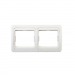 Рамка 2-местная горизонтальная белая "Марс" (SBE-02w-00-FR-2)#2113288