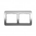 Рамка 2-местная горизонтальная серебро "Марс" (SBE-02s-00-FR-2)#2113291