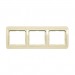 Рамка 3-местная горизонтальная бежевая "Марс" (SBE-02i-00-FR-3)#2113294