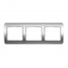 Рамка 3-местная горизонтальная серебро "Марс" (SBE-02s-00-FR-3)#2113300