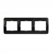 Рамка 3-местная горизонтальная черная "Марс" (SBE-02b-00-FR-3)#2113302