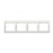 Рамка 4-местная горизонтальная белая "Марс" (SBE-02w-00-FR-4)#2113305