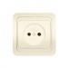 Розетка 1-местная без заземления 10А бежевая, керамика "Марс" (SBE-02i-10-S1-N-c)#2113309