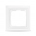 Рамка 1-местная пластик белая "Нептун" (SBE-05w-Plastic-FR-1)#2113236