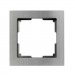 Рамка 1-местная пластик серый никель "Нептун" (SBE-06gn-Metal-FR-1)#2112774