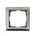 Рамка 1-местная серый никель "Нептун" (SBE-05gn-Metal-FR-1)#2112771