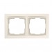 Рамка 2-местная пластик бежевая "Нептун" (SBE-05i-Plastic-FR-2)#2112767