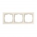 Рамка 3-местная пластик бежевая "Нептун" (SBE-05i-Plastic-FR-3)#2112757